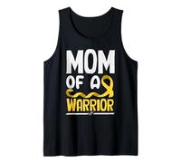 Mom of A Warrior - Nastro d'oro per Il Cancro Infantile Canotta
