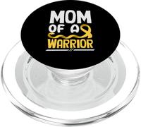 Mom Of A Warrior - Nastro d'oro per il cancro infantile PopSockets PopGrip per MagSafe
