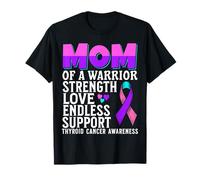 Mom of a Warrior Thyroid Cancer Awareness Family Matching Maglietta