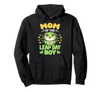 Mom of Leap Day Boy 29th Febbraio Compleanno Anno bisestile Felpa con Cappuccio