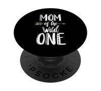 Mom Of The Wild One Festa della mamma divertente dicendo bambino PopSockets PopGrip Adesivo