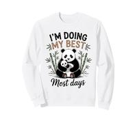 Mom Panda Doing My Best Most Days Cute Baby Cucciolo Orso Felpa