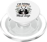 Mom Panda Doing My Best Most Days Cute Baby Cucciolo Orso PopSockets PopGrip per MagSafe