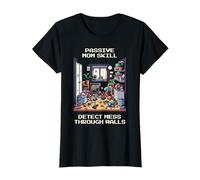 Mom Skill: rilevare disordine Attraverso Le pareti | Pixel Art Retro Style Maglietta