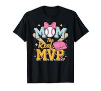 Mom, The Real Most Valuable Person, Funny Baseball Maglietta