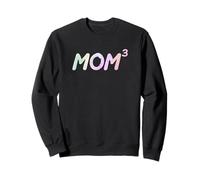 Mom3 Madre di tre terzine | Annuncio di gravidanza Felpa