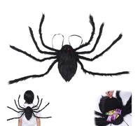 MOMAHUA Ali Ragno Halloween 89 cm con Tasca per Bambini 6-15, Unisex, Ali Nere Regolabili per Costume Cosplay, Accessori Halloween con Spallacci Elastici