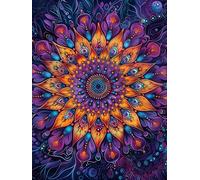 MOMAKA 5D DIY Diamond Painting Kit Fiore Mandala Completo, Fiore Pittura Diamante Fai Da Te Completo, Ricamo Strass Artigianato Artistico per La Decorazione Della Parete Della Casa 30x40 cm