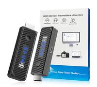 Moman HDMI Wireless 1080p Wireless HDMI Senza Fili 196FT Trasmettitore e Ricevitore Extender con Display LED Plug&Play per Streaming Video/Audio/File Per Laptop/PC/Camera to TV/Monitor/Projector