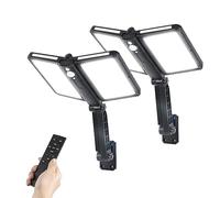 Moman Luce solare esterna, 218 LED lampada solare con sensore di movimento 5 modalità pieghevole applique solare impermeabile IP65 illuminazione potente 2 pezzi, luce