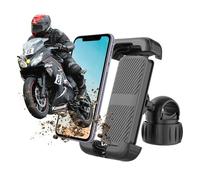 Moman Porta Cellulare Bici, PML1 Porta Telefono Moto 360°Rotabile Antivibrazione Supporto Bicicletta Compatibile con iPhone Samsung 4.7''-6.8" Smartphone, Cellulare-Bici-Telefono-Moto