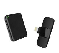 Moman Wireless Lavalier Microfoni, Gimpro MB1(A) 2.4GHz Ios Senza Fili Lavali Microphone 1 Pulsante Mute e 3 Modalità De-Noise per il Vlog Youtube Tiktok,Wireless-Lavalier-Microfono-iPad-iPhone