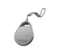 MOMAX Air Tracker Android e iOS, compatibile con Google Find Hub e Apple Find My Apps, Tracker Key Finder per bagagli/valigie/borse/chiavi, batteria sostituibile (grigio)