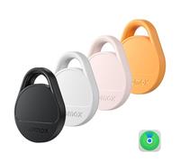 MOMAX Smart Air Tracker, Luggage Tracker, Smart Tag per chiavi, zaini, borse e animali domestici, funziona con Apple Find My (solo iOS 18+), con copertura di ricerca globale, Set di 4