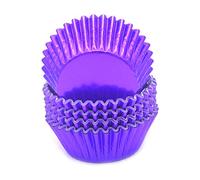 Mombake Pirottini standard viola per cupcake e muffin, per feste e altro, 100 pezzi