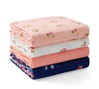 MOMCOZY 4 PACK MUSLIN SWADDLE BLANKETS 47 X 47 INCHES
