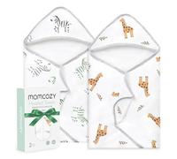 momcozy Asciugamano da bagno con cappuccio, confezione da 2 pezzi, con cappuccio e spugna di cotone, misura grande, 90 x 90 cm (35 pollici), set di asciugamani da bagno per ragazzi/ragazze, dai