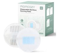 Momcozy Assorbenti monouso in bambù, nucleo blu avanzato per ultra assorbenti, a prova di perdite e design 3D, biodegradabili per pelli sensibili, confezionati singolarmente, 120 pezzi