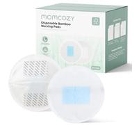 Momcozy Assorbenti monouso in bambù, nucleo blu avanzato per ultra assorbenti, a prova di perdite e design 3D, biodegradabili per pelli sensibili, confezionati singolarmente, 80 pezzi