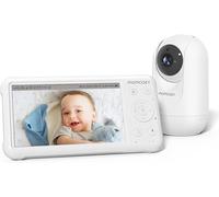 momcozy Baby Monitor Video e Audio BM01, 1080P Schermo HD da 5", Telecamera con Supporto a Parete, Visione Notturna, Batteria 5000mAh, Audio Bidirezionale, Sensore di Temperatura,Ideale per Neomamme,