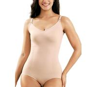 Momcozy Body Modellante Donna con Coppe Imbottite, Pancia Piatta, Tessuto Senza Cuciture, Ideale Post Parto e Uso Quotidiano