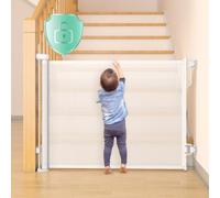 Momcozy Cancello retrattile, Staccionata per bambini, bianco