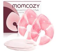 Momcozy Confezione grande per terapia del seno, cuscinetti per il seno caldo e freddo con 2 coperture morbide, essenziali per l'allattamento al seno, confezione da 2, rosa