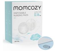 Momcozy Coppette assorbilatte monouso ultra sottili, ultra assorbenti e traspiranti, portatili, rendono il seno leggero e non appesantito, con adesivo rinforzato, confezionate singolarmente (200