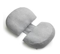 momcozy Cuscino per gravidanza portatile - Cuscino a forma di W per schiena, addome e fianchi, cuscino da viaggio regolabile per alleviare il dolore per donne incinte