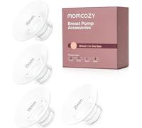 Momcozy Inserti per Flangia 15/17/19/21 mm (Set Assortito, 1 × per Misura), in Silicone, Compatibili con Flangia da 24 mm e Tiralatte Momcozy M5/M6/M9, Confezione da 4