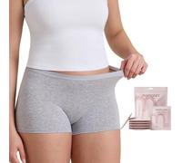 momcozy Intimo Post-Parto in Cotone, Set da 7 Slip Post-Parto, Slip monouso Traspiranti da Donna con Vita Media e Ampio Cavallo
