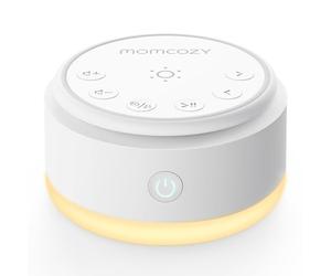 Momcozy Macchina Rumori Bianchi per Neonato, 20 Suoni, Luce Touch, Giallo
