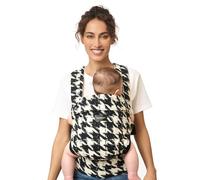 Momcozy Marsupio Neonato Ergonomico e Confortevole, Leggero e Facile da Indossare, 3,2-20 kg(3-24 mesi), Ideale per Genitori a Mani Libere, Motivo Pied de poule