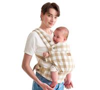 Momcozy Marsupio per Bambini Leggero e Traspirante Ardesia a Quadri 1