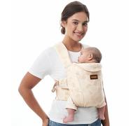 Momcozy Marsupio per neonati dalla nascita, ergonomico con supporto per il collo, leggero e sicuro (3,5 - 11 kg), grigio