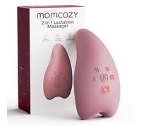 Momcozy Massaggiatore per allattamento A1Pro - vibrazione profonda e riscaldamento rapido per alleviare la congestione del latte e per un pompaggio più efficiente, con funzione memoria e ricarica