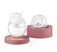 Momcozy S12 Pro Tiralatte Elettrico a Mani Libere, Indossabile e Portatile con Flangia da 24mm, 3 Modalità e 9 Livelli, Display LED Intelligente(2,Bianco)