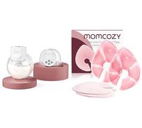 Momcozy S12 Pro Tiralatte Elettrico a Mani Libere, Indossabile e Portatile con Flangia da 24mm, Cuscinetti Caldo-Freddo per il Seno con 2 Coperture Morbide