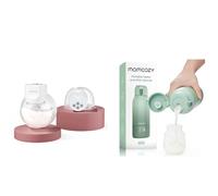 Momcozy S12 Pro Tiralatte Elettrico a Mani Libere, Indossabile e Portatile con Flangia da 24mm，Scaldabiberon Portatile, Riscaldamento Rapido e Lunga Durata della Batteria