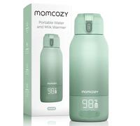 Momcozy Scaldabiberon Portatile, Riscaldamento Rapido e Lunga Durata della Batteria, 2 Modalità per Latte Materno e Acqua, Grande Capacità di 500ml per Tutto il Giorno