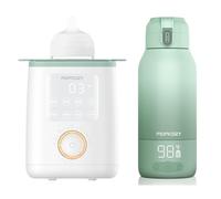 Momcozy Scaldabiberon Portatile, Riscaldamento Rapido e Lunga Durata della Batteria,Momcozy Scaldabiberon per Latte Materno e Formula, Riscaldamento Rapido a Bagnomaria