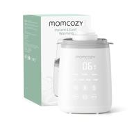 Momcozy Scaldabiberon veloce per tutte le bottiglie con timer, controllo accurato della temperatura e spegnimento automatico, senza coperchio necessario per riscaldare, bianco-grigio