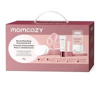 Momcozy Set per Allattamento al Seno da 73 Pezzi, Kit Post Parto e Borsa Parto per Neomamme con Coppette Assorbilatte, Cuscinetti Caldo/Freddo, Crema Capezzoli, Collettori Colostro e Sacchetti Latte