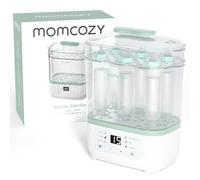 Momcozy Sterilizzatore elettrico 3 in 1 per biberon con funzione asciugatrice: sterilizzato, asciuga e riscalda, capacità 8 bottiglie, protezione germica 24h, multifunzione per accessori per bambini