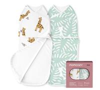 momcozy Swaddle Neonato, Chiusura Silenziosa, Adatto per Neonati 0-3 Mes Giraffa