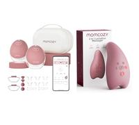 Momcozy Tiralatte a Mani Libere Mobile Flow | Aggiornamento M9, Controllo Elettrico e App, Multi-Modalità e 15 Livelli,Momcozy Massaggiatore per allattamento A1Pro