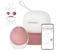 Momcozy Tiralatte Elettrico M9 a Mani Libere | Aggiornamento con Controllo Elettronico e App | 15 Livelli, Multi-Modalità | Pompa Indossabile da 24 mm (1, Rosso)