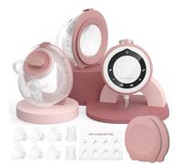 Momcozy Tiralatte Elettrico V1 Pro, Doppia Pompa Portatile a Mani Libere, con 3 Ritmi Regolabili e 15 Livelli di intensità, Flangia in Silicone Anti-Perdite, Alta Potenza e Comfort