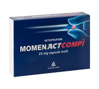 MomenactCompì analgesico per mal di testa e dolori muscolari 10 capsule molli 25mg