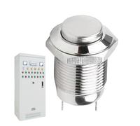 Momentary Push Button - 12mm Round Self Resetting | Metal Sturdy Construction On Off Function for Automotive Outdoor, Workshop or Machine Equipment Use, IP66, IK09